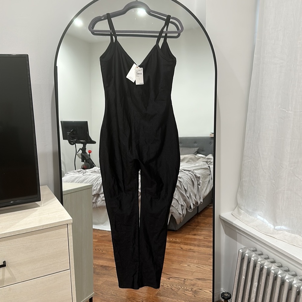 NWT Good American Compression Shine Catsuit size 4 in Black - Picture 4 of 7